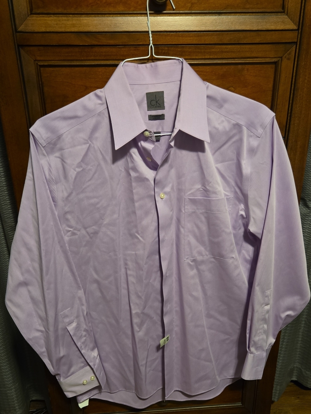 Calvin Klein Men's Light Lavender Dress Shirt